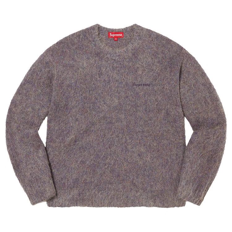 Supreme Mohair Sweater Purple Melange