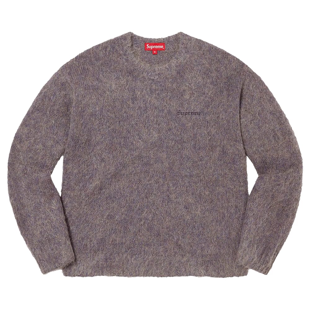 Supreme Mohair Sweater Purple Melange