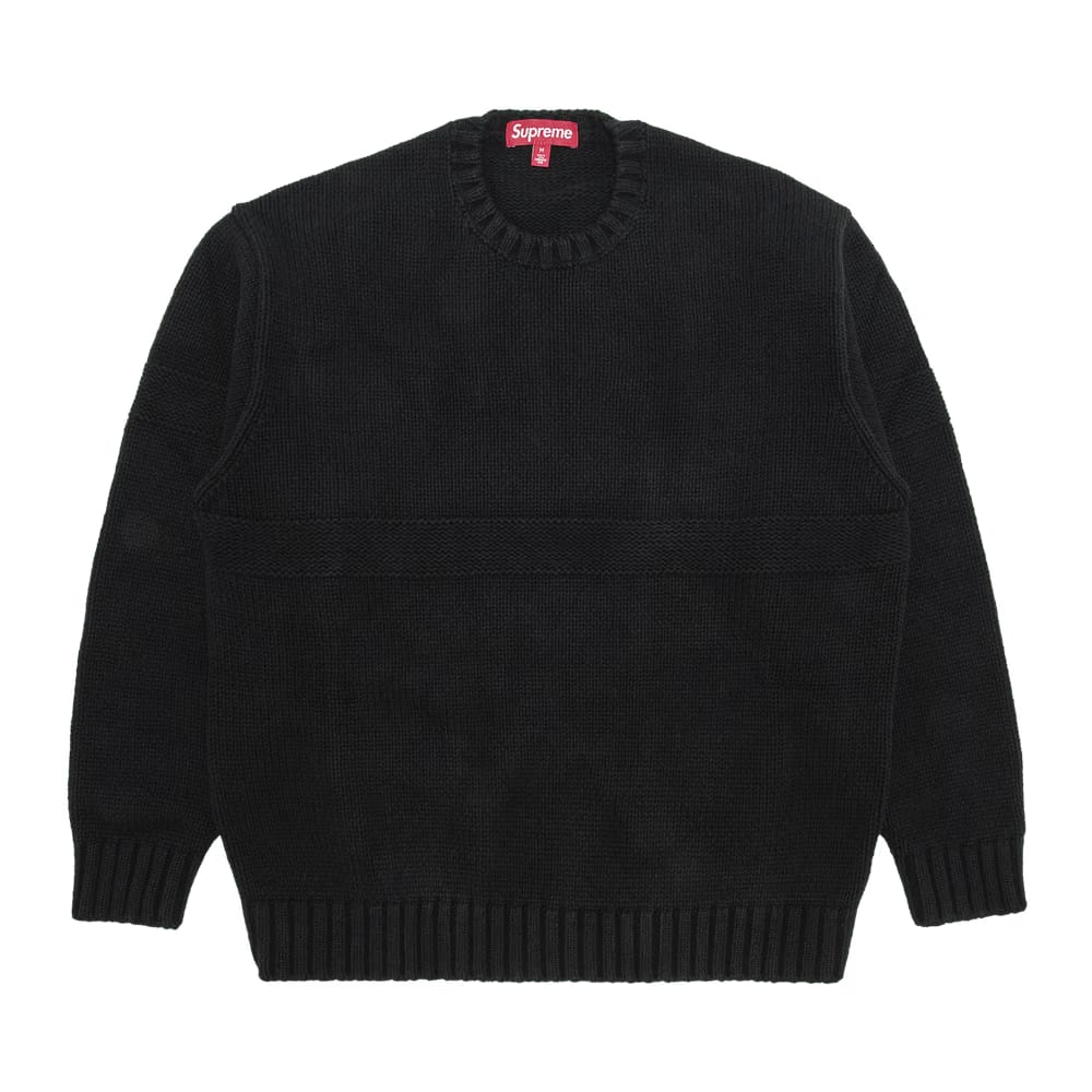 Supreme Tonal Appliqué Sweater Black