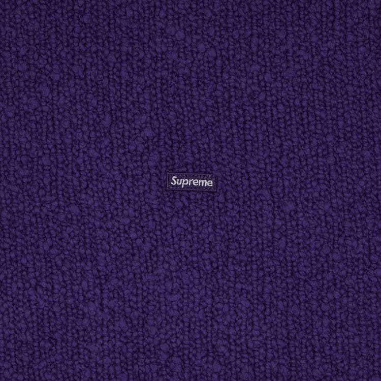 Supreme Bouclé Small Box Sweater Purple