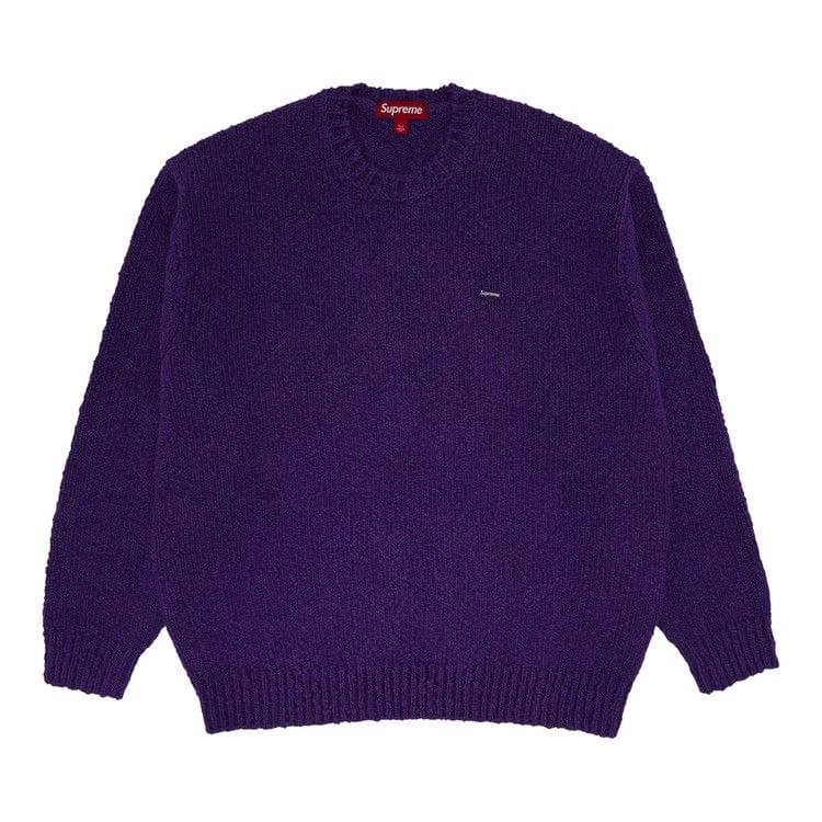 Supreme Bouclé Small Box Sweater Purple