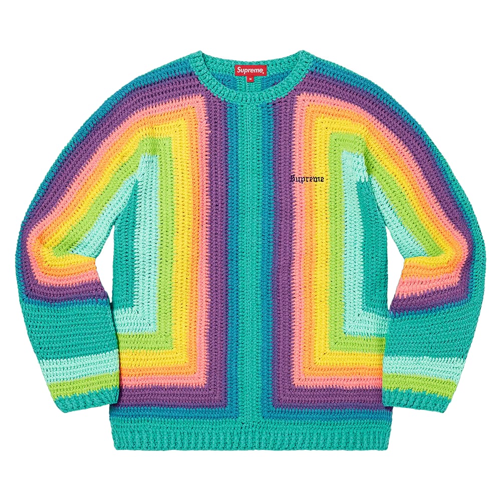 Supreme Hand Crocheted Sweater Multicolor