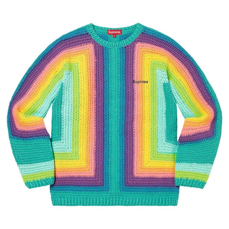 Supreme Hand Crocheted Sweater Multicolor