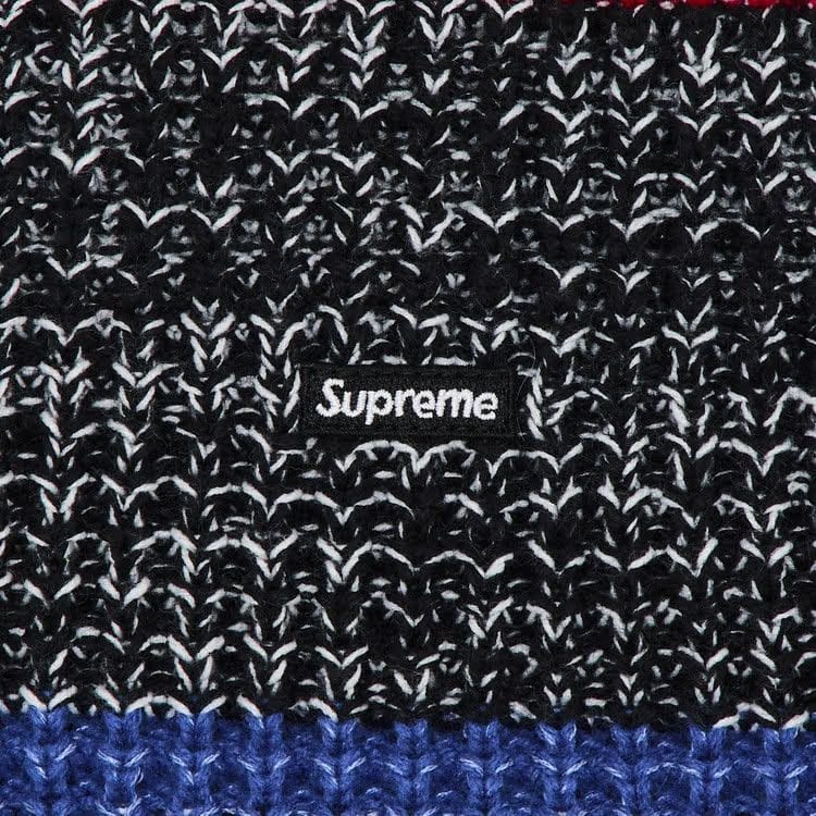 Supreme Waffle Small Box Sweater Stripe M�lange