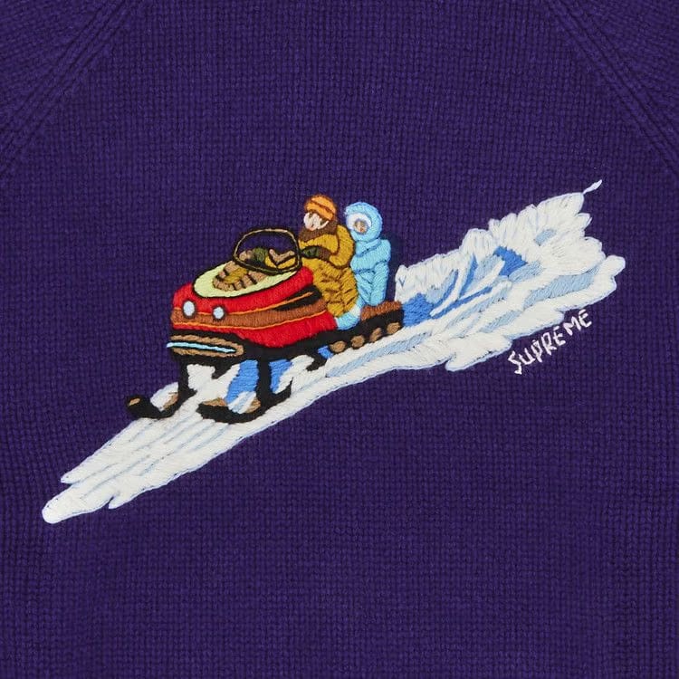 Supreme Snowmobile Sweater Purple