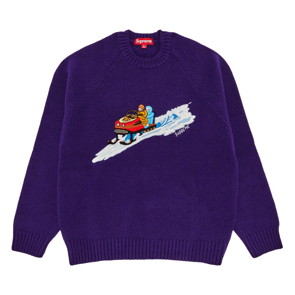 Supreme Snowmobile Sweater Purple