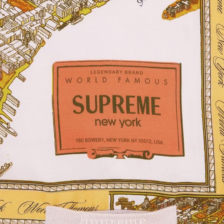 Supreme Silk Map Cardigan Pink