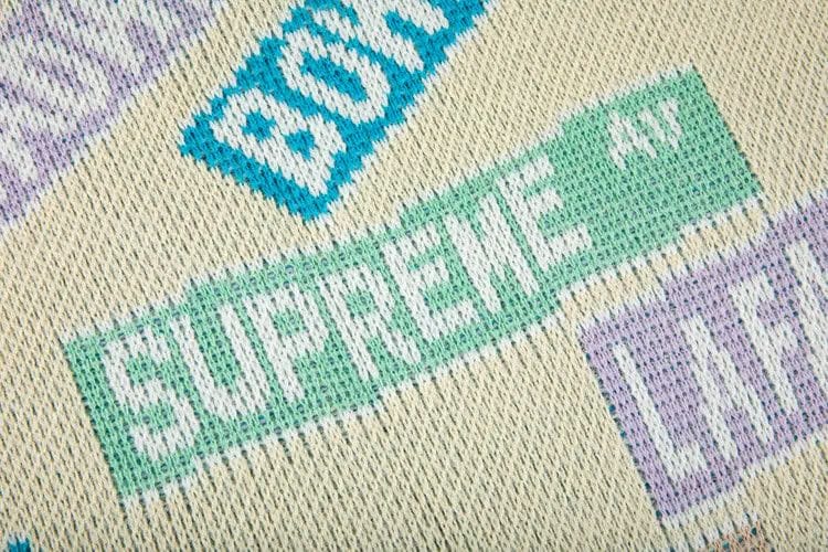 Supreme Street Signs Sweater Natural