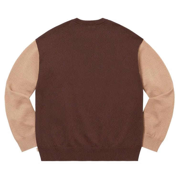 Supreme 2-Tone Sweater Light Brown