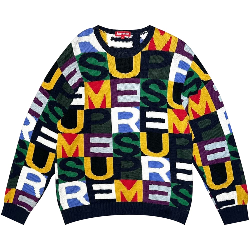 Supreme Big Letters Sweater Multi