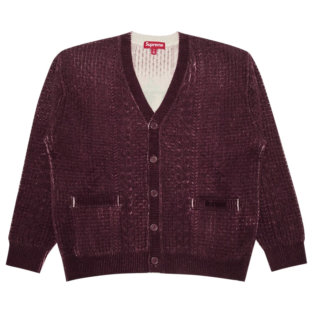 Supreme x Jane's Addiction Cardigan Burgundy