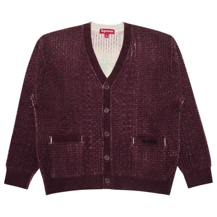 Supreme x Jane's Addiction Cardigan Burgundy