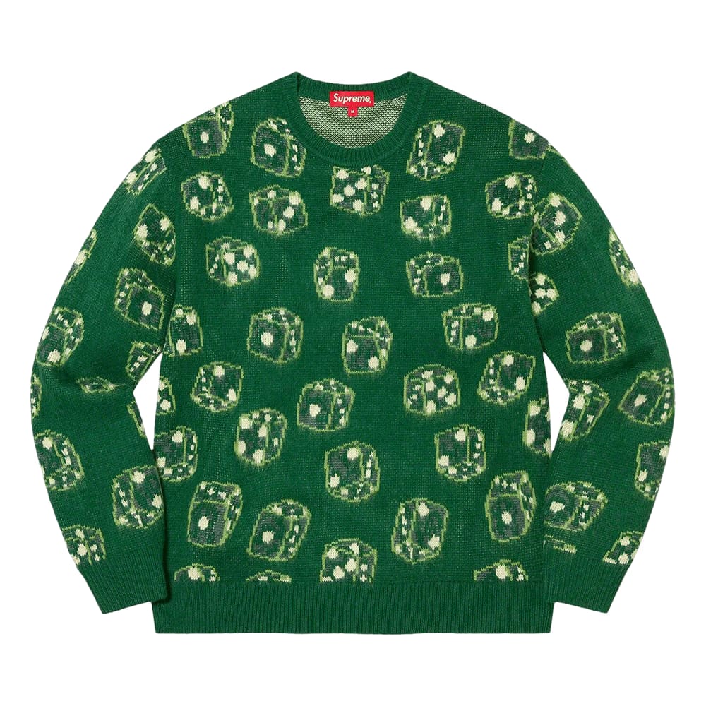 Supreme Dice Sweater Green