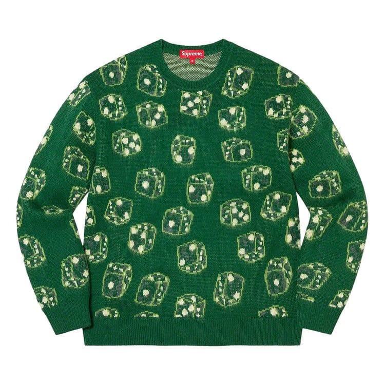 Supreme Dice Sweater Green