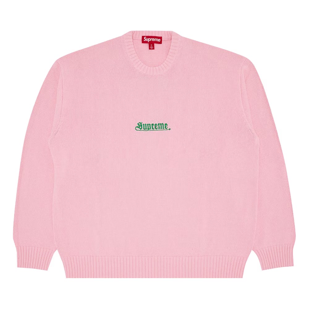 Supreme Old English Sweater Pink