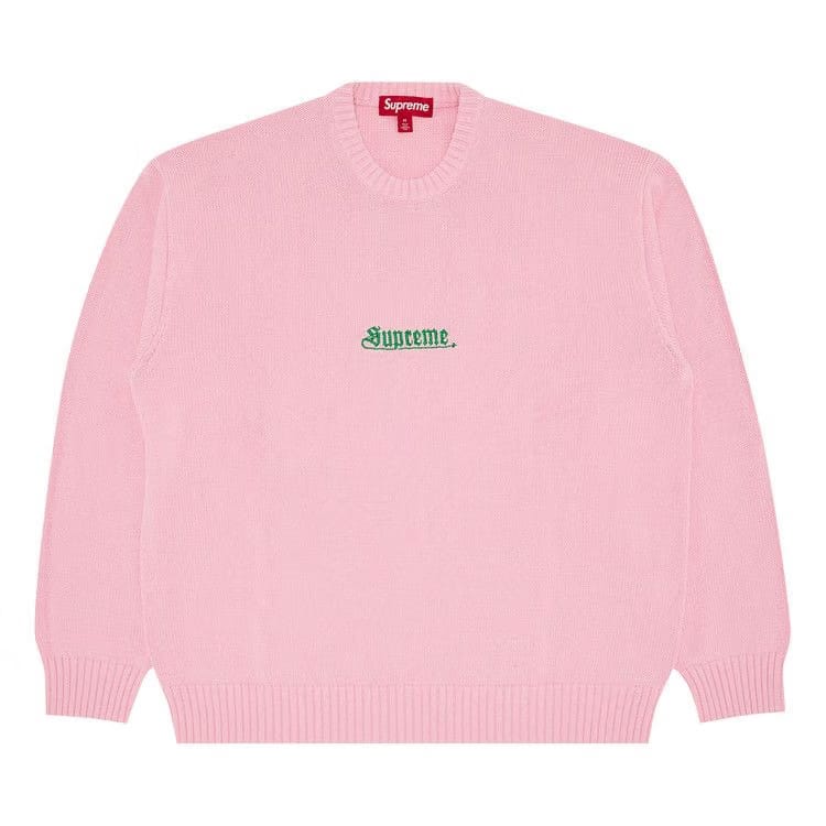 Supreme Old English Sweater Pink