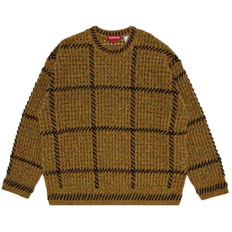 Supreme Quilt Stitch Sweater Yellow