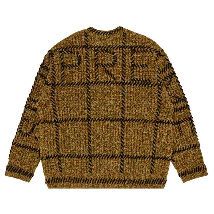 Supreme Quilt Stitch Sweater Yellow