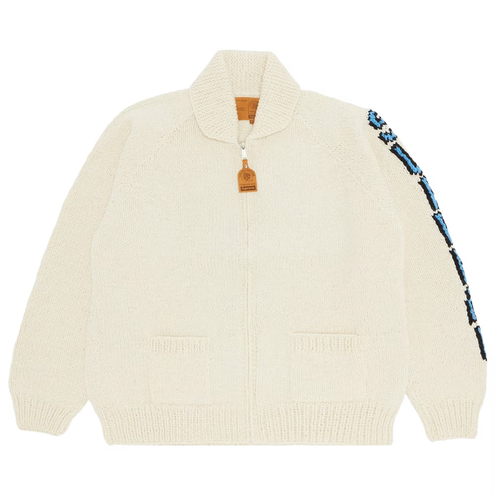 Supreme Camacho Cowichan Sweater Natural