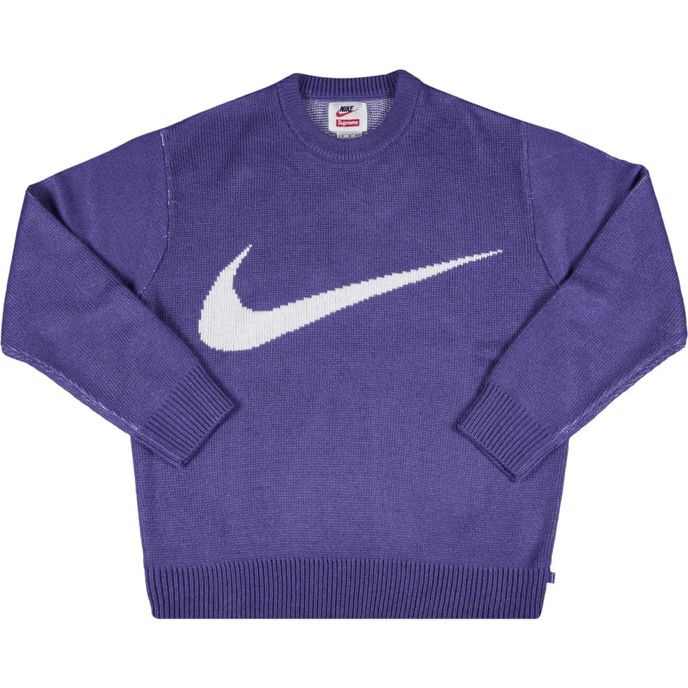 Supreme x Nike Swoosh Sweater Purple