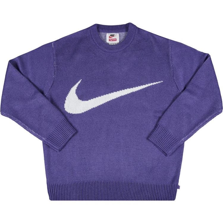 Supreme x Nike Swoosh Sweater Purple
