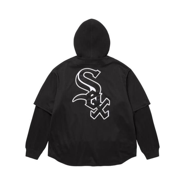 Supreme x Chicago White Sox Hooded Jersey Black