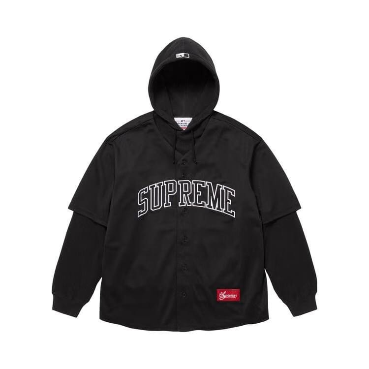 Supreme x Chicago White Sox Hooded Jersey Black