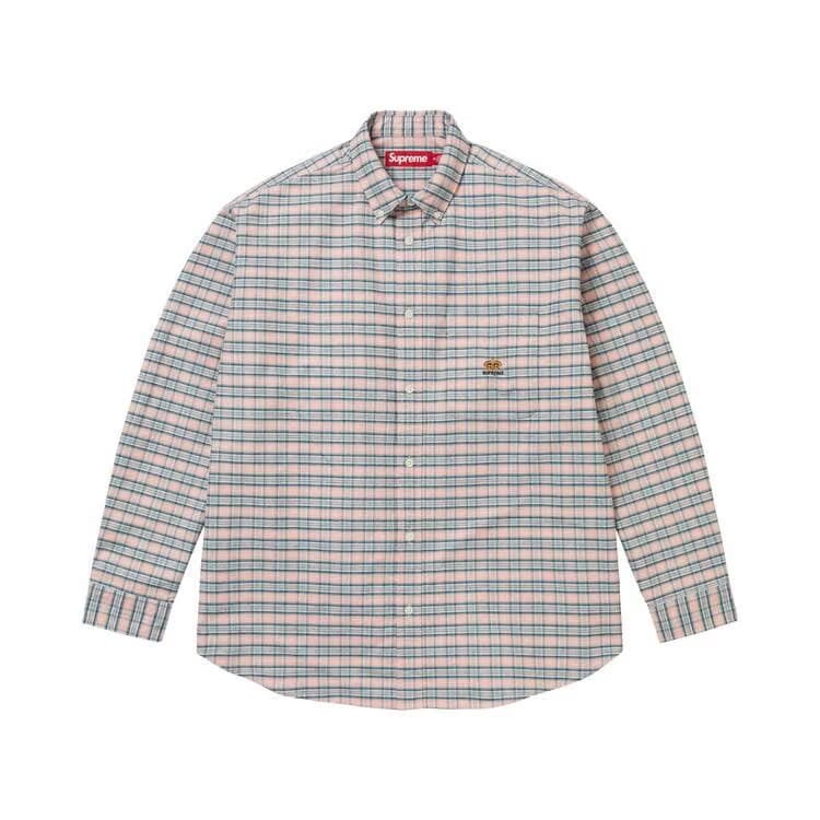 Supreme Loose Fit Flannel Oxford Shirt Plaid