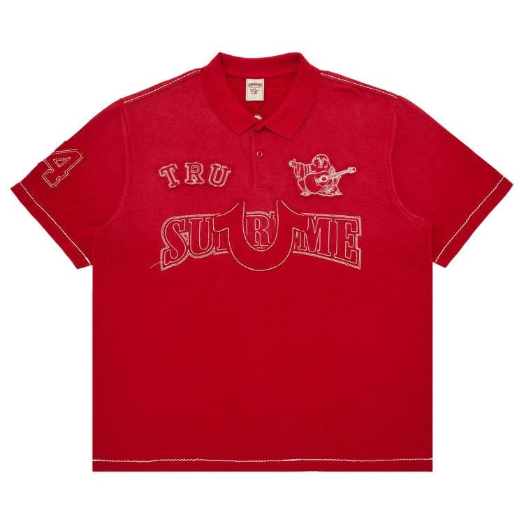 Supreme x True Religion Appliqué Polo Red