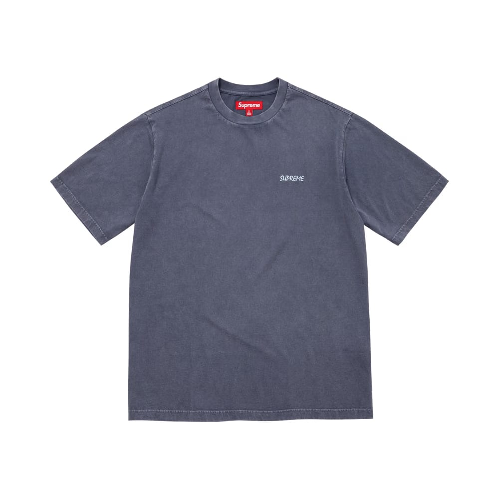 Supreme Washed Shorts-Sleeve Top Navy