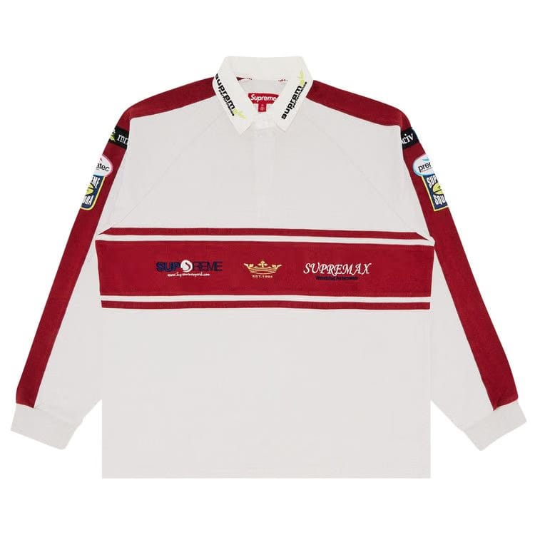 Supreme Chest Stripe Rugby Stone