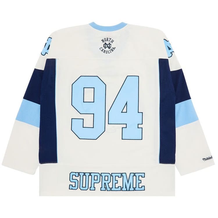Supreme x Mitchell & Ness NCAA Hockey Jersey White