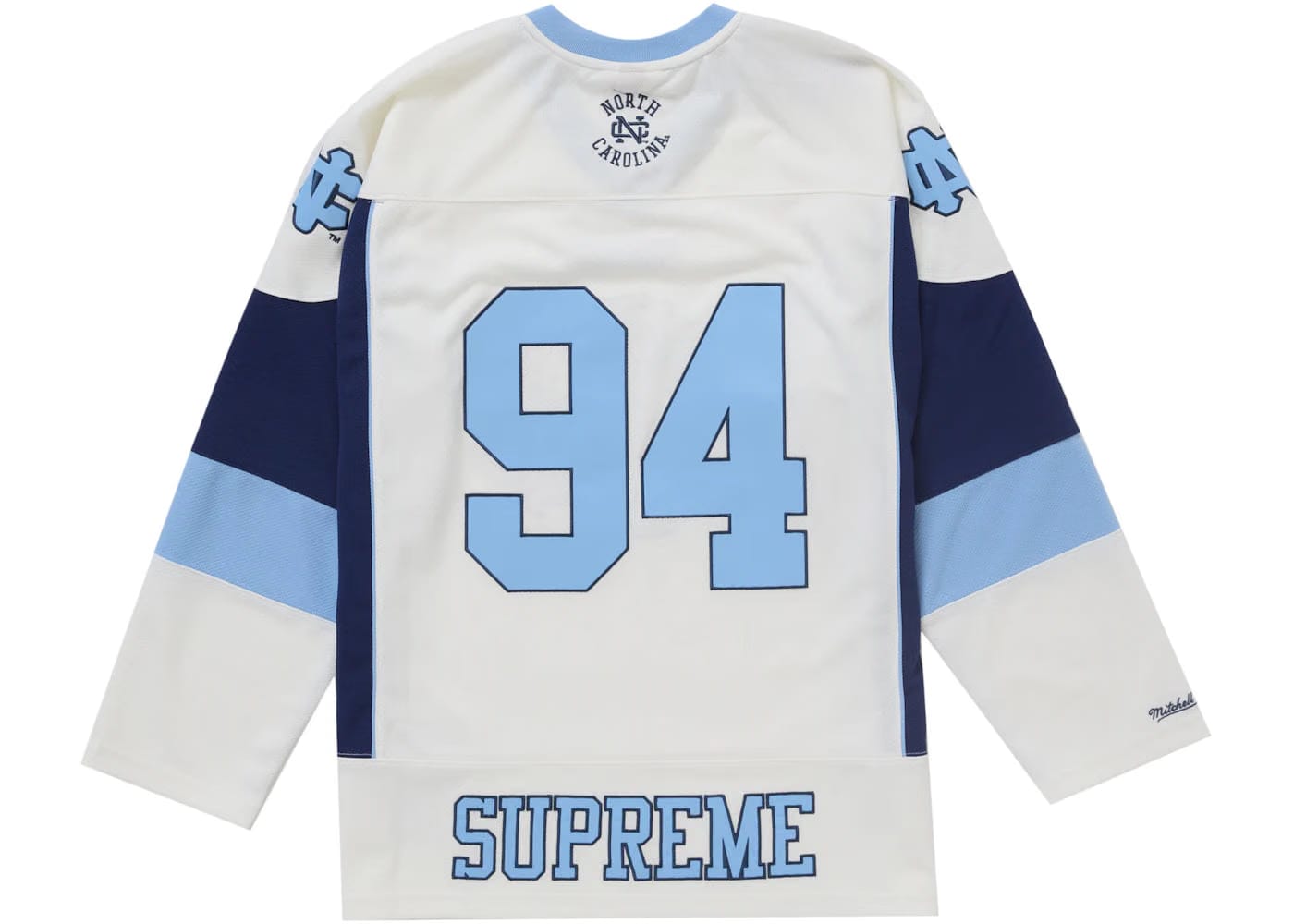 Supreme x Mitchell & Ness NCAA Hockey Jersey White