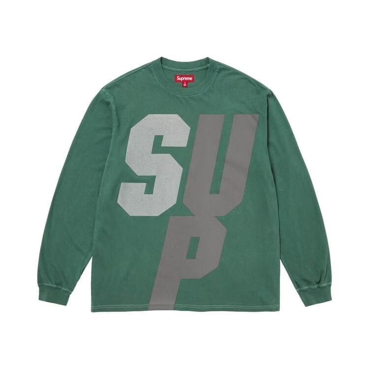 Supreme Reflective Long-Sleeve Top Green