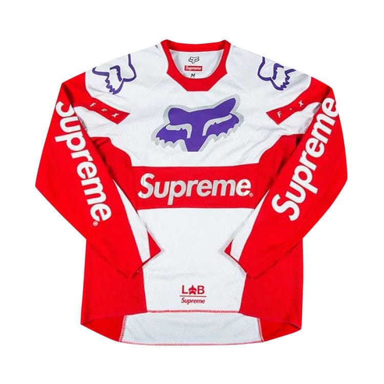 Supreme x Fox Racing Moto Jersey Top Red