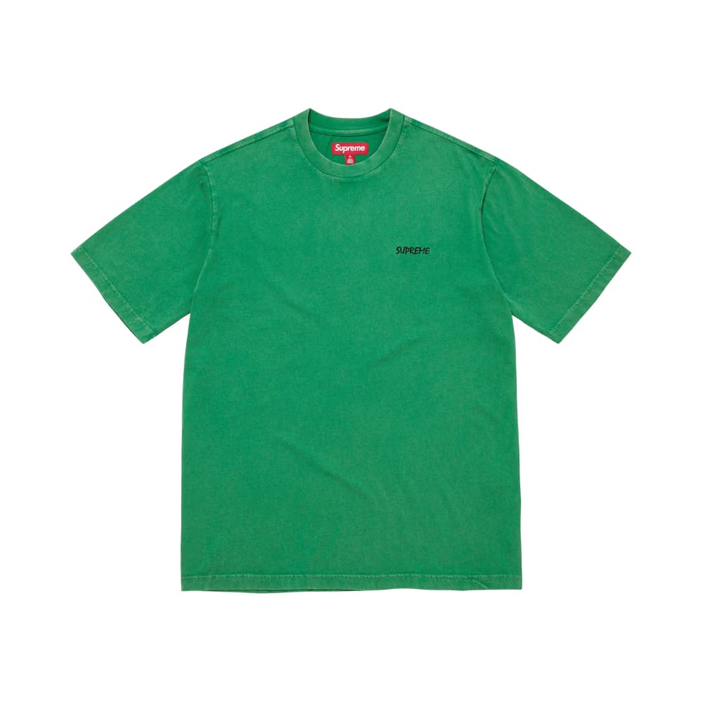 Supreme Washed Shorts-Sleeve Top Green