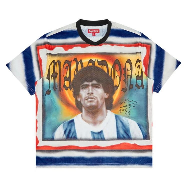 Supreme Maradona Soccer Jersey Multicolor