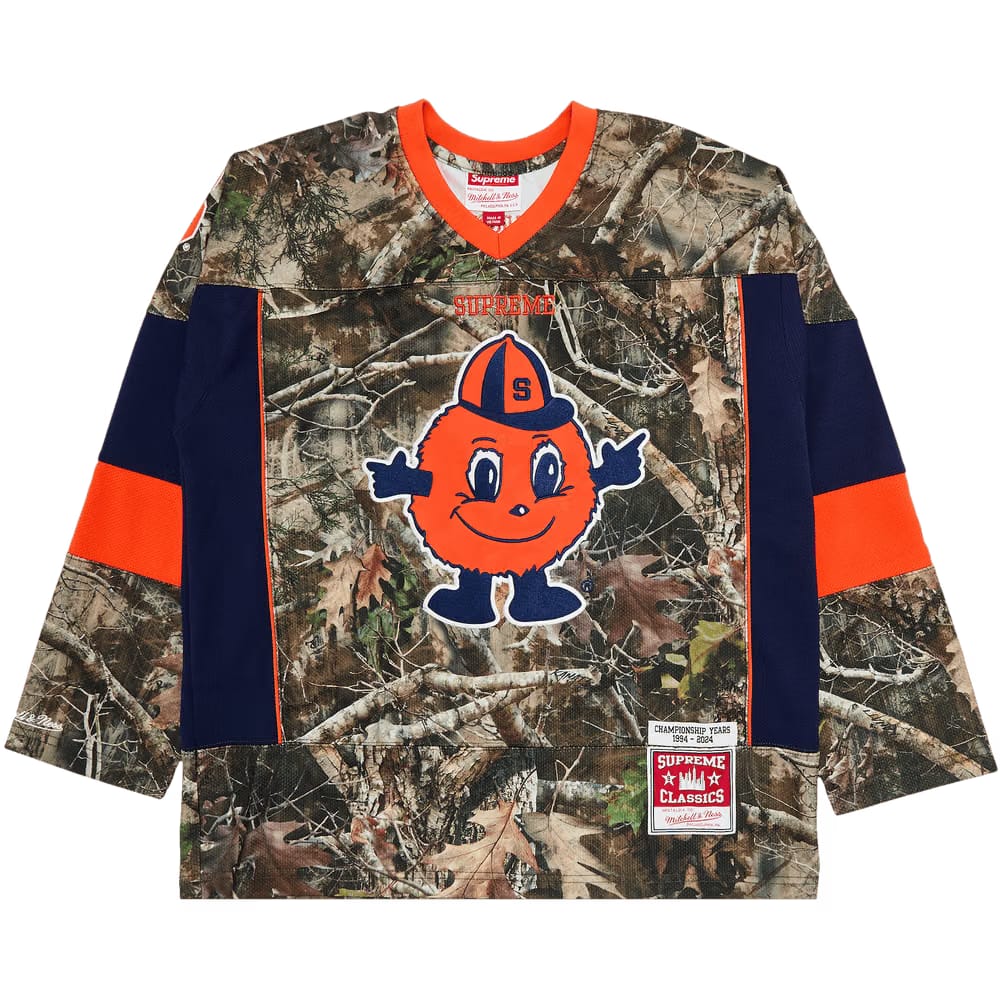 Supreme x Mitchell & Ness NCAA Hockey Jersey TrueTimber Kanati Camo