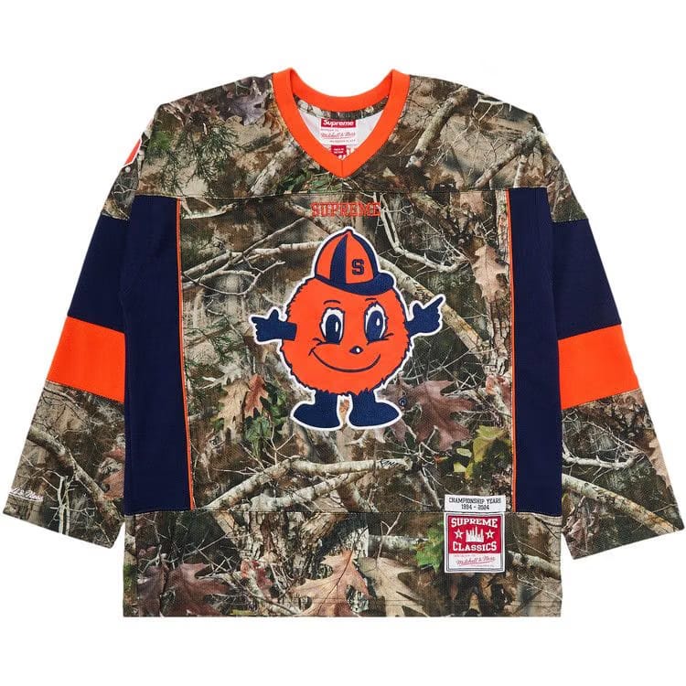 Supreme x Mitchell & Ness NCAA Hockey Jersey TrueTimber Kanati Camo