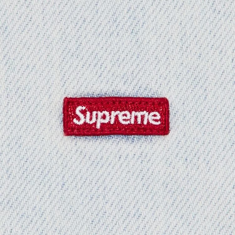 Supreme Small Box Shirt Washed Denim