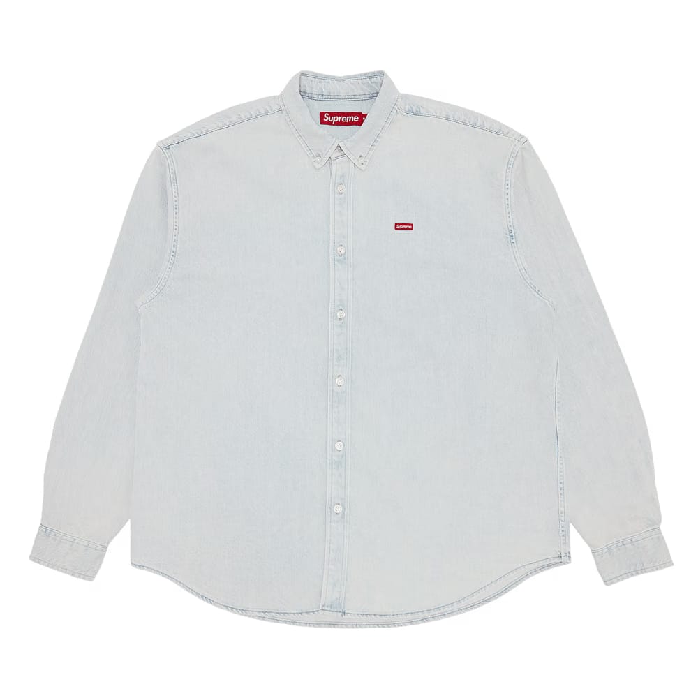 Supreme Small Box Shirt Washed Denim