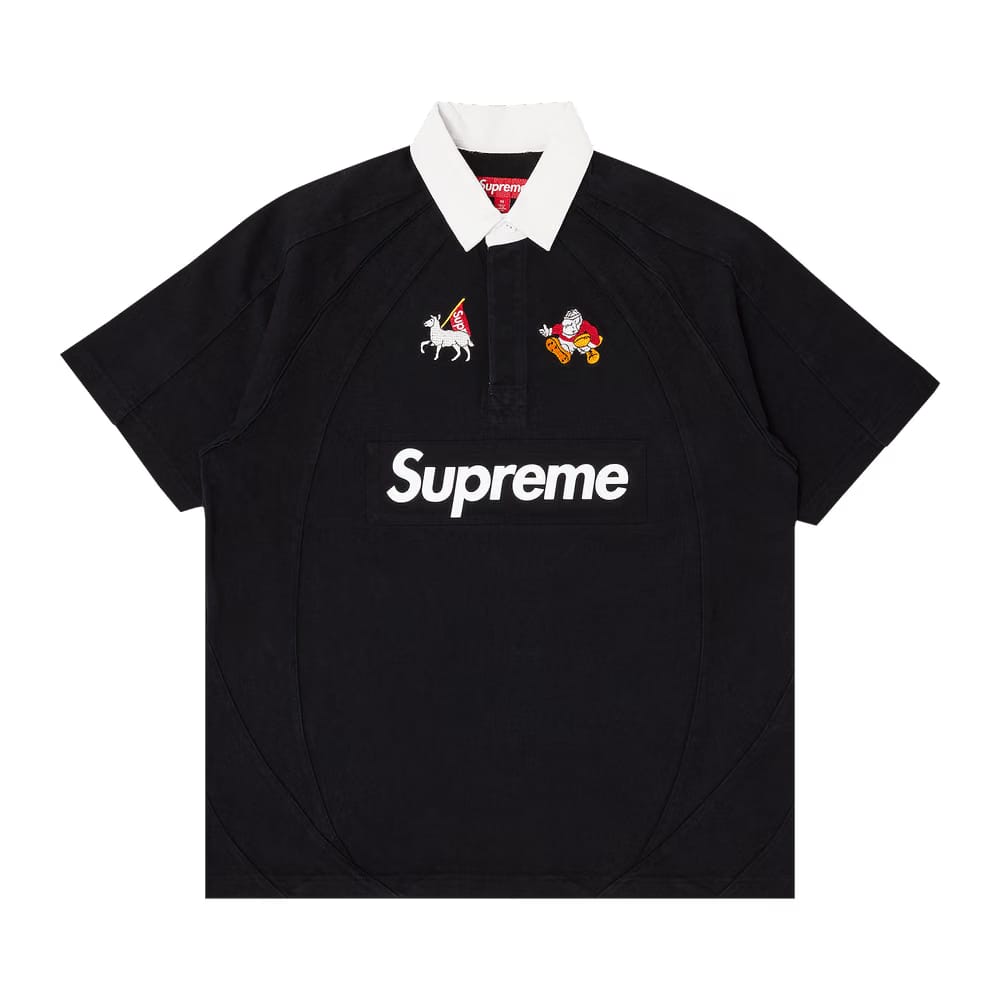 Supreme Shorts-Sleeve Rugby Black