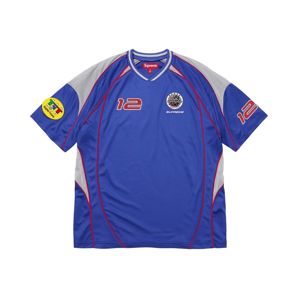 Supreme Piping Soccer Jersey Royal