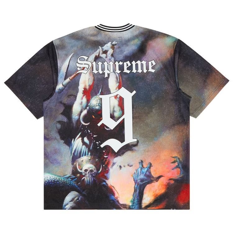 Supreme x Frank Frazetta Soccer Jersey Death Dealer