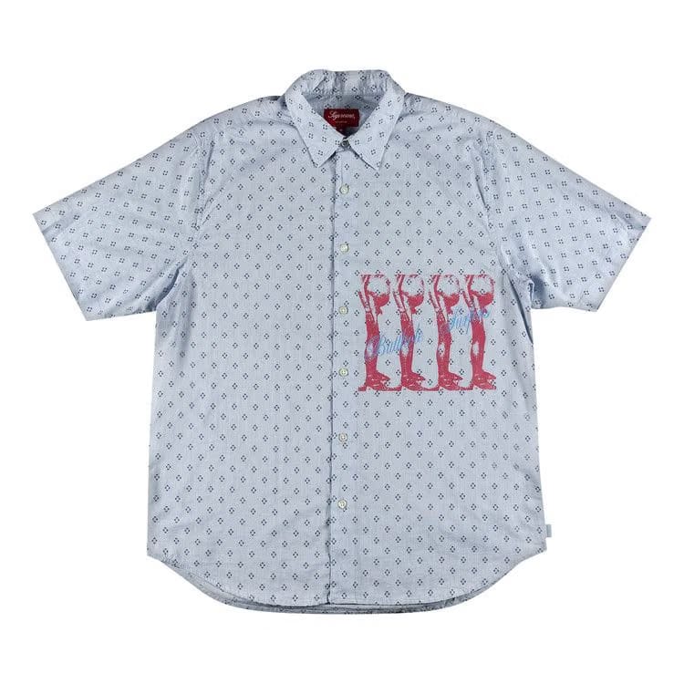 Supreme x Butthole Surfers Shorts-Sleeve Shirt Light Blue