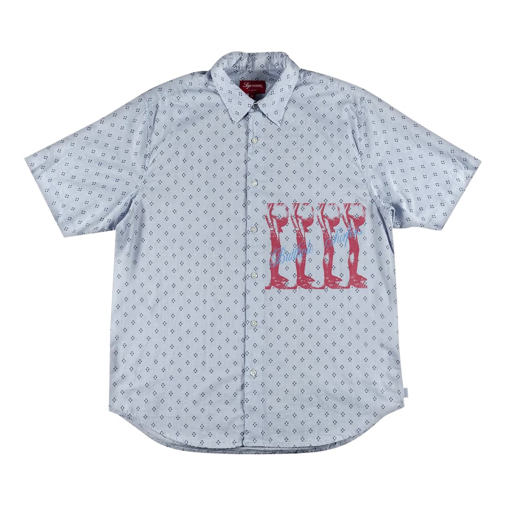 Supreme x Butthole Surfers Shorts-Sleeve Shirt Light Blue