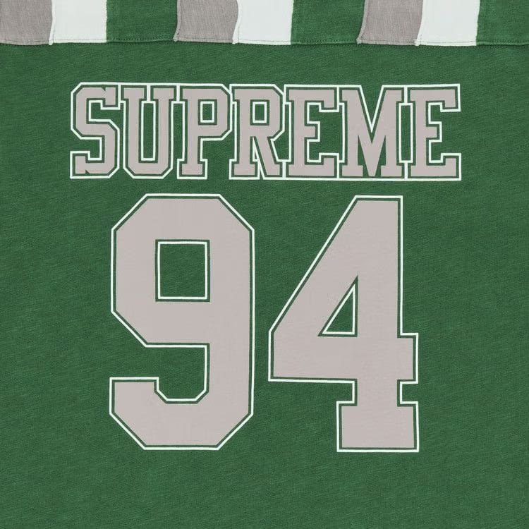 Supreme Patchwork Yoke Football Top Green