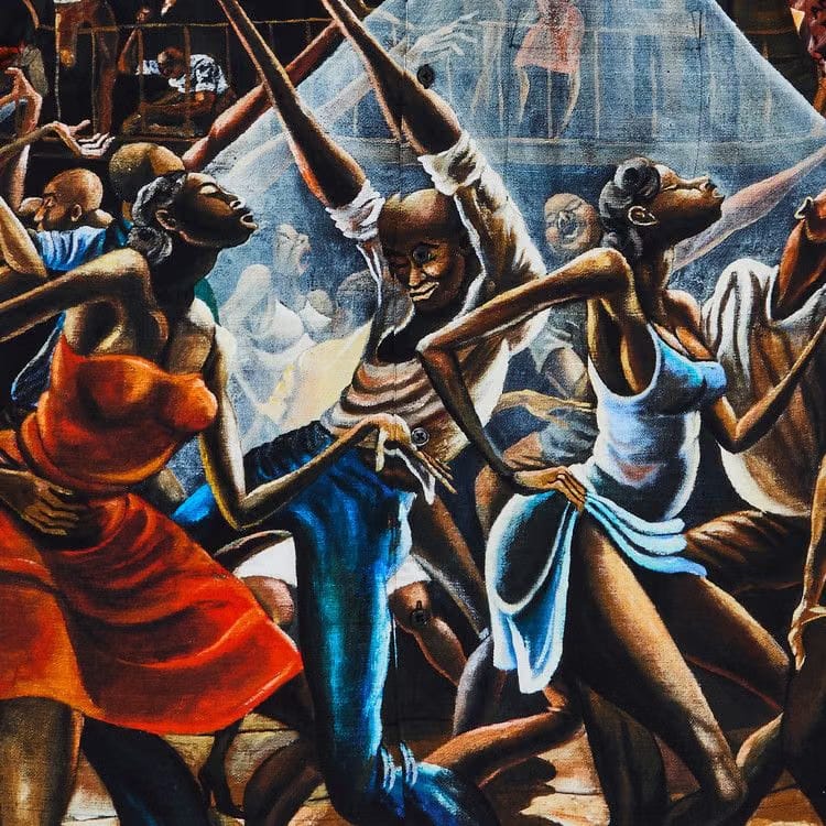 Supreme x Ernie Barnes Shorts-Sleeve Shirt Dance