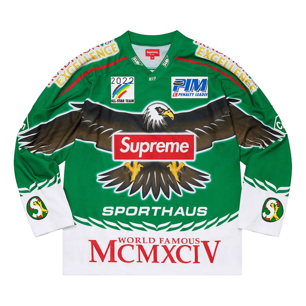Supreme Eagle Hockey Jersey Green