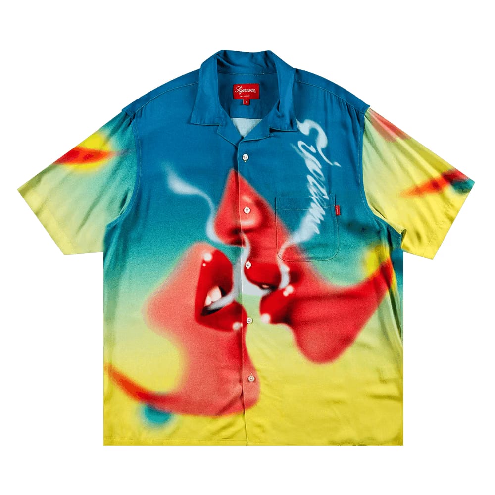 Supreme Blow Back Rayon Shorts-Sleeve Shirt Multicolor